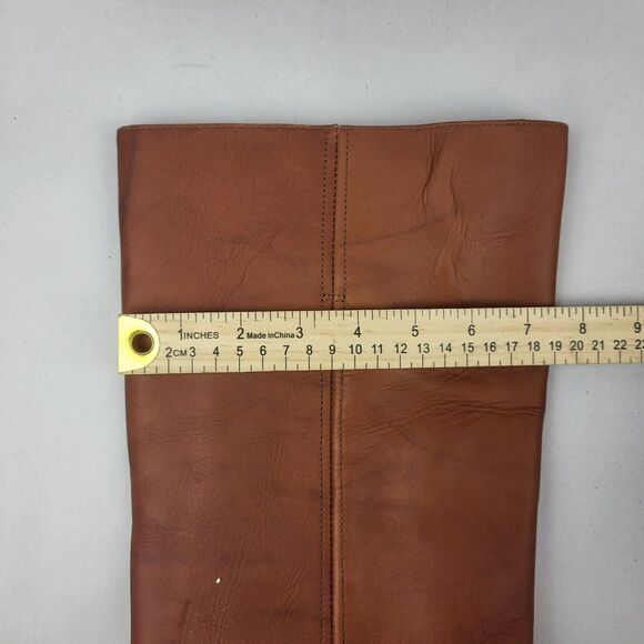 Frye Knee High Saddle Brown Leather Campus Boots Classic Size 11 - Picture 6 of 16